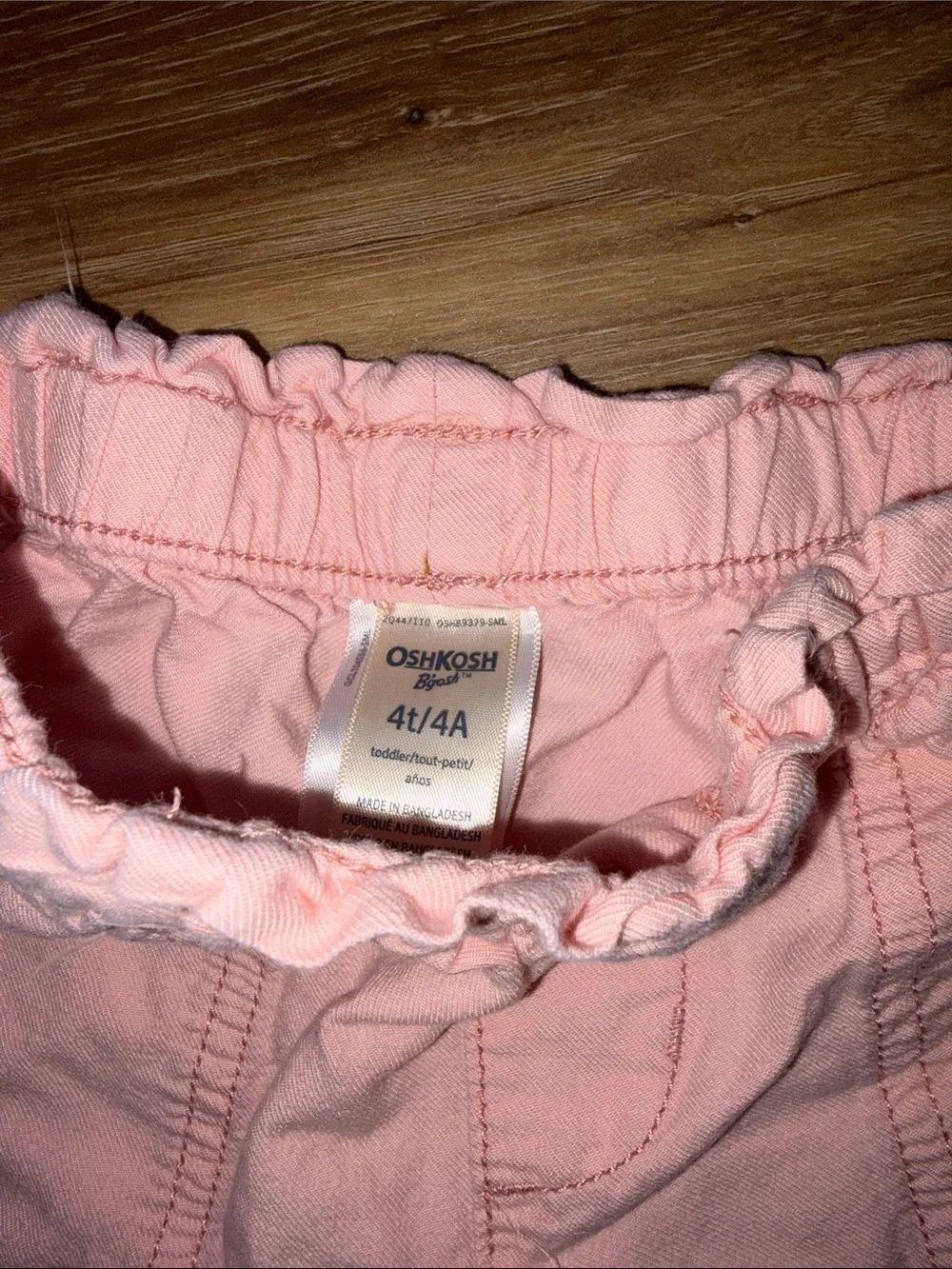 OshKosh B'gosh Light Pink Ruffle-Waist Jogger Pants